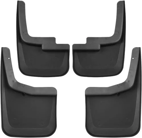 Vista 2 de Guardabarros antilodo Tecoom compatibles con Ford F1550 2015-2020 con moldura de la rueda delantera y trasera, set de 4 piezas, moldeados en ABS