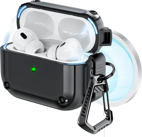 Vista 58 de RFUNGUANGO - Caja protectora para AirPods de 2° generación, modelo 2024, diseño espacial, compatible con Airpods Pro 1/2 y funciona con MagSafe