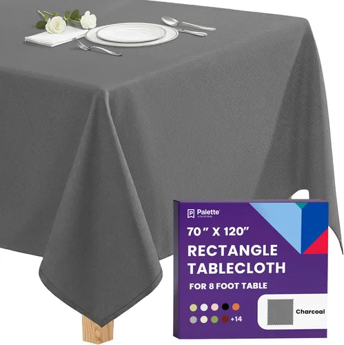 Vista 50 de Gee Di Moda - Mantel rectangular de 60 x 84 pulgadas – Mantel rectangular de poliéster lavable para mesa de 5 pies