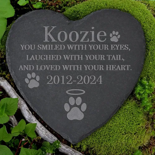 Vista 30 de Regalos conmemorativos para perros por pérdida de perro, piedras conmemorativas personalizadas para perros, regalos de pérdida de mascotas, regalo