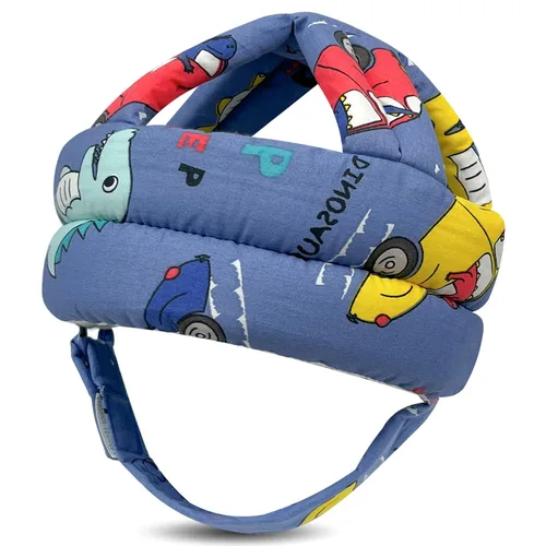 Vista 15 de Protector de cabeza de bebé, casco de bebé para gatear, caminar, sin golpes, cabeza de seguridad, gorra protectora ajustable para caminar, jugar