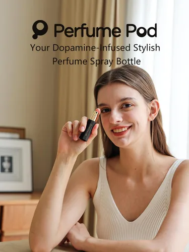 Vista 3 de Perfume Pod Atomizador de perfume recargable, botella de perfume de fragancias de llenado inferior, mini dispensador de colonia, tamaño de viaje