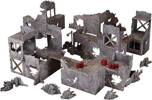 Vista 3 de Mantic Games MGTC203 TerrainCrate Ruined City Modular Scenery, marrón, de 14 años a 99 años