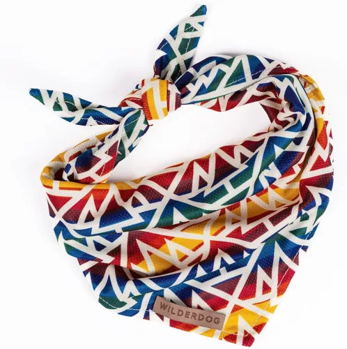 Vista 24 de Wilderdog Bandana para perro con material ligero de malla de mezcla de poliéster de secado rápido en agave