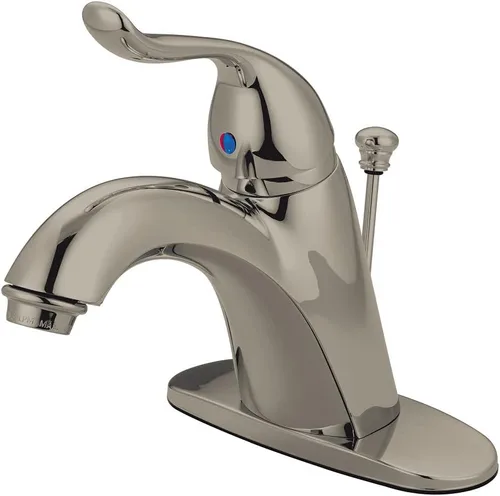 Kingston Brass KB6408YL Yosemite - Grifo de baño, 6-1/8 pulgadas en alcance de boquilla, níquel cepillado