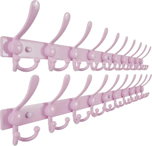 Vista 30 de Dseap Perchero de pared 2.0 Pro: resistente 300% más grueso, montaje en perno de 16 pulgadas, ganchos de pared de acero inoxidable para ropa