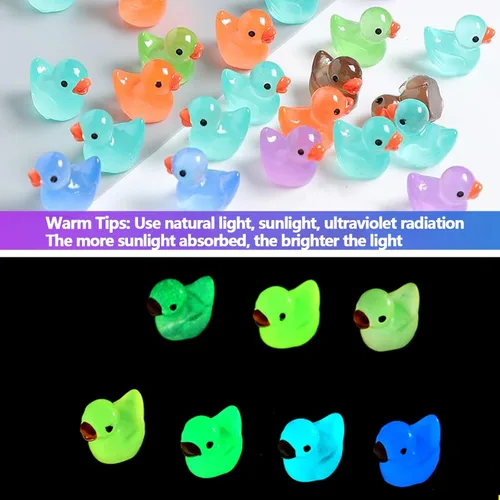 Vista 3 de CHAKANLX 200 Piezas Accesorios de Jardín de Hadas, Mini Patos de Resina, Kit de Jardín de Hadas, Figuras en Miniatura, Kit de Adornos de Micro