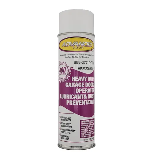 Lubricante para puerta de garaje y prevención de óxido, rango de pulverización de 12 pies, sin siliconas, se seca transparente, lubricante a base de