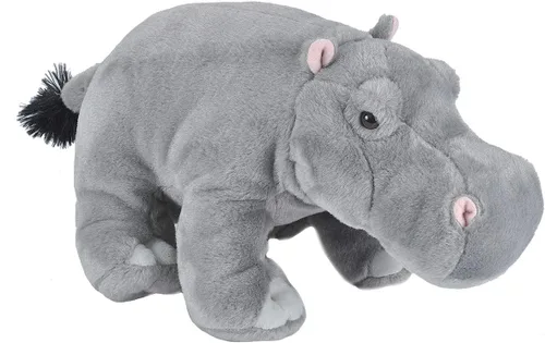 Vista 4 de Wild Republic Peluche de hipopótamo, juguete de peluche, regalos para niños, Cuddlekins de 12 pulgadas, multicolor