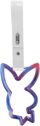 Vista 16 de Q1-TECH, JDM Tsurikawa Ring Japonés Subway Train Bus Car Handle en Forma de CONEJO Correa de Mano Anillos de Advertencia Parachoques Trasero