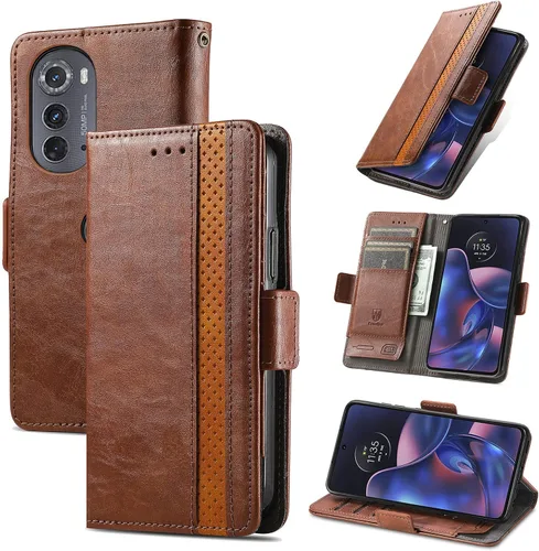 Vista 23 de Funda para Samsung Galaxy Z Fold3 5G, funda para Samsung Galaxy Z Fold 3 5G Funda de piel sintética con ranuras para tarjetas Flip Stand Funda Negro