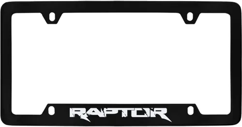 Vista 6 de Marco de Placa de Licencia de Metal Negro Ford Raptor
