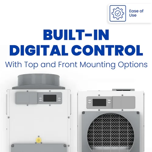 Vista 5 de AprilAire Deshumidificador E100C Pro de 100 pintas para toda la casa con ruedas, certificado Energy Star, deshumidificador de grado comercial