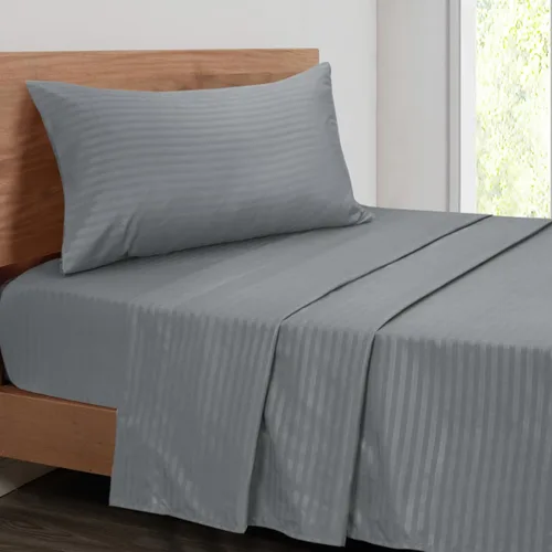 Vista 8 de Mejoroom Sábanas a rayas tamaño completo - sábanas de lujo de 1800 hilos con bolsillo profundo de 16 pulgadas, colección de ropa de cama de alta