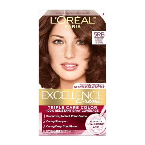 Vista 56 de L'Oreal Paris Excellence Crème - Tinte permanente para el cabello, color de cabello de triple cuidado, complejo Pro-Keratina para una cobertura