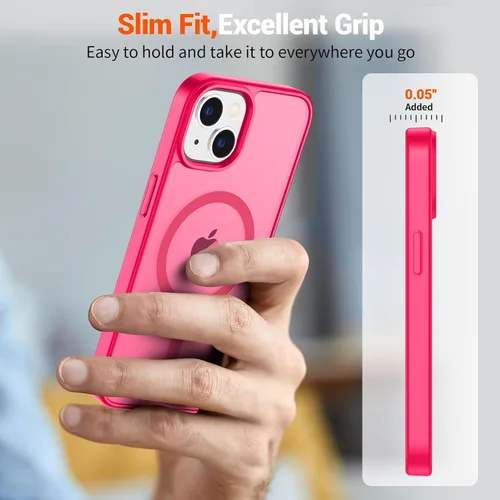 Vista 1932 de SUPFINE - Funda magnética para iPhone 13 Pro Max (compatible con MagSafe), (protección contra caídas de grado militar de 10 pies), delgada, Negro