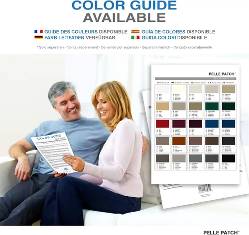 Vista 6 de Pelle Patch - Parche de reparación de cuero y vinilo - 25 colores disponibles - Original 4x60 - Beige