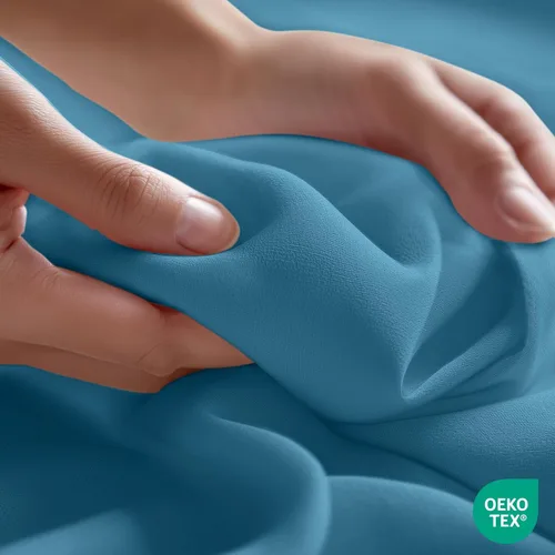 Vista 4 de Utopia Bedding Sábana Plana - 1 Paquete (Queen, Azul Denim) - Tela de Microfibra Suave Cepillada - Sábana Superior Resistente al Encogimiento