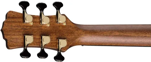 Vista 7 de Luna Art Recorder - Guitarra de madera maciza de 6 cuerdas, 21 trastes, cuello en forma de "C", diapasón de palisandro, satinado natural