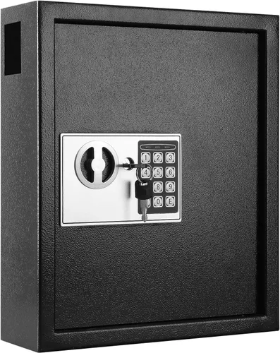Vista 9 de KYODOLED Gabinete con cerradura para llaves, caja de almacenamiento de 40 llaves con código, soporte de pared para llaves con cerradura