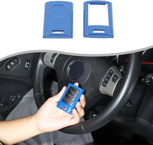 Funda protectora azul para llavero inteligente de automóvil, compatible con Chevy Corvette C7/C6 Aotumcer 2014-2026, accesorios de automóvil,