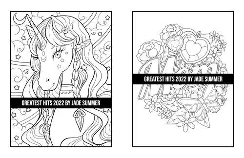Vista 32 de Greatest Hits An Adult Coloring Book with the 100 Best Pages from the Jade Summer Collection