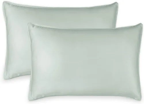 Vista 6 de Fundas de almohada Queen de Pure Bamboo, auténtica viscosa 100% orgánica derivada de bambú, lujosamente suaves y refrescantes, doble costura, cierre