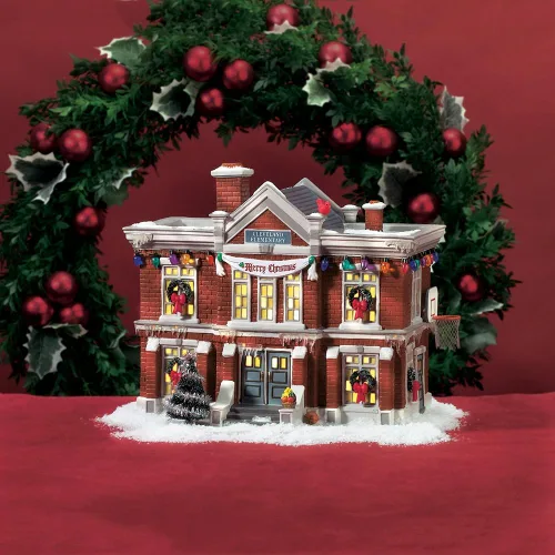 Vista 2 de Department 56 Pueblo de Historia de Navidad Escuela Primaria Cleveland