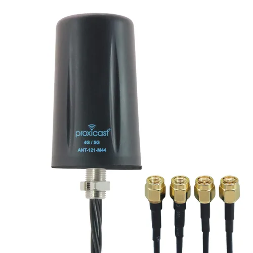 Vista 9 de Proxicast Antena de montaje de tornillo omnidireccional 4G/5G resistente al vandalismo de bajo perfil – Cable coaxial de 10 pies – para Cisco