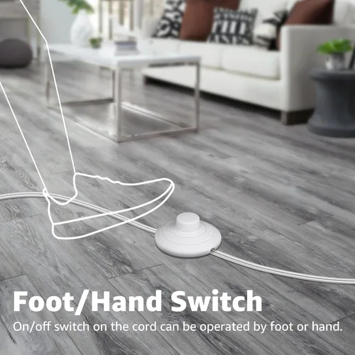 Vista 4 de SUNVIE Paquete de 2 Luces de Techo de Iluminación Ascendente para Interior, Luces de Piso de 5W con Bombillas LED GU10 de 2700K, Luces de Piso