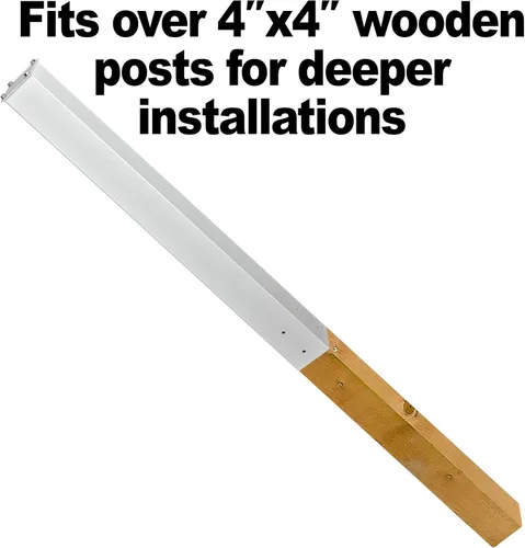 Vista 2 de Mail Boss 7125 Buzón de montaje en el suelo, poste blanco alpino