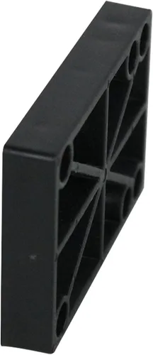 Vista 3 de H Block Juego de 2 elevadores para monopatín Old School (0.472 in) de plástico duro negro