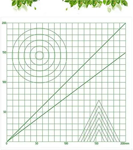 Vista 5 de Herramienta de dibujo de la estera de dibujo para la pluma de impresión 3D plantilla básica diseño Mat regalo 220 * 220 * 0.5MM