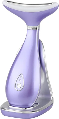 Vista 8 de VRAIKO Lily Masajeador de Cuello y Rostro, Herramienta para Esculpir la Cara, Dispositivo de Rejuvenecimiento de la Piel con Térmica, LED de Triple