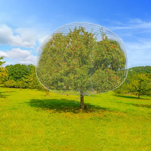 Vista 6 de Malla de barrera de insectos de 6 x 7 pies con cordón de ajuste, cubierta para plantas para proteger plantas, frutas, flores de insectos que se