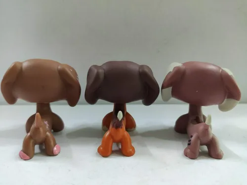 Vista 4 de Littlest Pet Shop LPS#556#1631 - Juego de 3 salchichas, diseño de perro salchicha