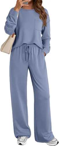 Vista 13 de AUTOMET - Conjunto deportivo de 2 piezas para mujer, atuendo a juego, sudadera para viajar, ropa de moda de otoño