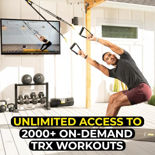 Vista 3 de TRX Entrenador de suspensión todo en uno + TRX Training Membresía bajo demanda de 6 meses