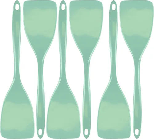 Vista 9 de Reston Lloyd - Espátula giratoria para sartenes antiadherentes, resistente al calor, sin BPA, con mango ergonómico, 11 pulgadas, color naranja