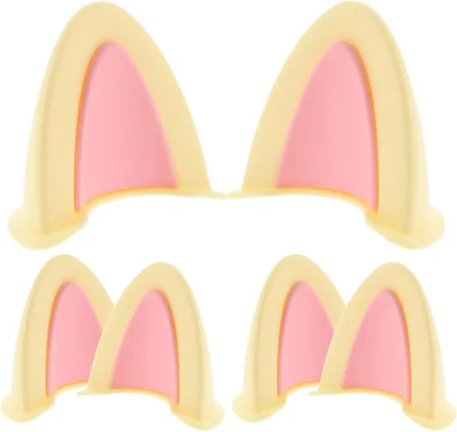 Vista 12 de HOMSFOU 3 Pares de Orejas de Gato para Casco Autoadhesivas Pegatinas Estilo Gatito Accesorios Lindas Decoraciones de Casco para Cascos