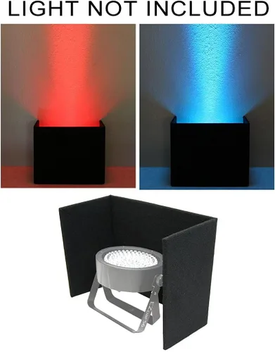 Vista 2 de American Sound Connection Iluminación DJ Universal Slimpar 38 56 64 Can LED Luz Uplighting Cubierta Protectora Negra