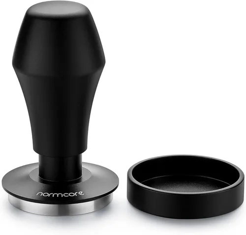 Vista 6 de Normcore 58mm Tamper de café - Tamper V4 con resorte de carga de primavera con base plana de acero inoxidable - Muelles de repuesto de 15 lb / 25 lb