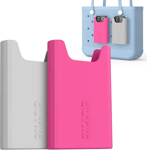 Vista 18 de OUTXE Soporte de teléfono de silicona para bolsa Bogg, accesorio de dijes porta estuches de teléfono compatible con todas las bolsas Bogg, soporte