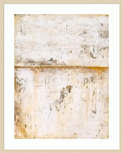 Vista 6 de Amanti Art Framed Wall Art Print 21x17 White Serene by Erin Ashley, Abstract Wall Art, Modern Contemporary Decor, Small Poster Painting Artwork for