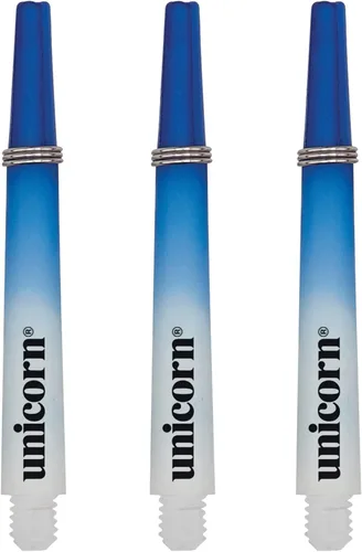 Vista 5 de Unicorn Ejes de dardos Pinza 3 de dos tonos Nylon duradero Corto o mediano 3 o 15 tallos