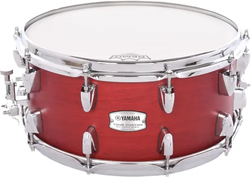 Vista 4 de Yamaha Tour Custom Tambor de Caja de 14'' x 6.5'' con Carcasa de 6 Capas de Arce 100% en Satén Butterscotch, Caja Multiusos para el Baterista Serio