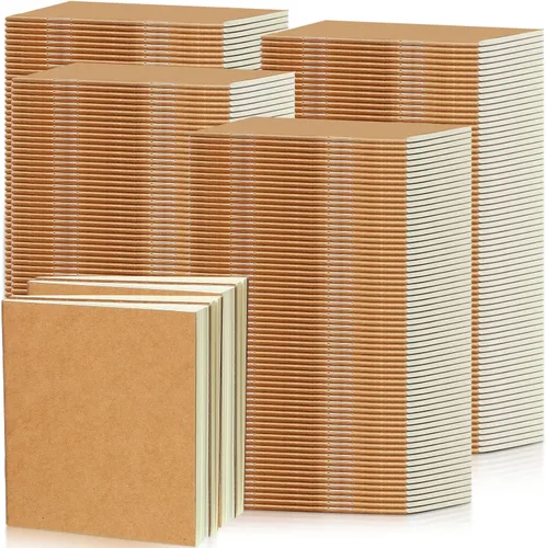 Vista 7 de Thenshop Paquete de 300 cuadernos pequeños a granel, bloc de notas sin forro, cuadernos de bocetos en blanco, cuadernos de bocetos para niños