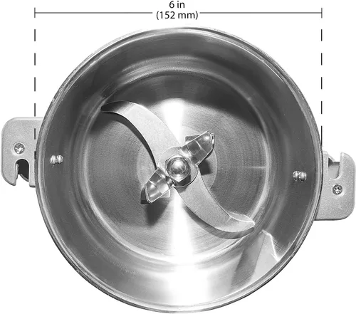 Vista 3 de ALDKitchen Molino de grano eléctrico comercial Molinillo de grano de 12.35 oz Máquina de molienda de trigo de alta velocidad 110V