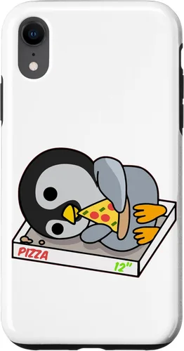 Vista 25 de Cute Lazy Penguin Eating Pizza Funny Pizza Lovers Gift Case for iPhone 17