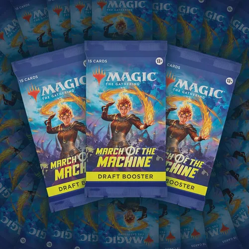 Vista 4 de Magic: The Gathering Caja de refuerzos de Draft de Marcha de la Máquina 36 paquetes (540 cartas de Magic)